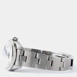 Rolex Customised Lavender Diamond Stainless Steel Datejust  Automatic Women's Wristwatch 26mm