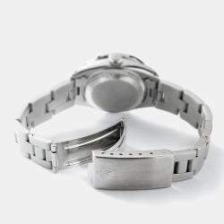 Rolex Customised Grey Diamond Stainless Steel Datejust  Automatic Women's Wristwatch 26mm