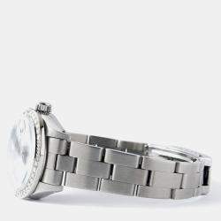 Rolex Customised Merlot Red Diamond Stainless Steel Datejust  Automatic Women's Wristwatch 26mm