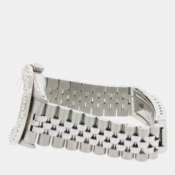 Rolex Customised  MOP 3.65CT Diamond Stainless Steel Datejust  Automatic Men's Wristwatch 36mm