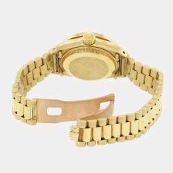 Rolex Customised Green Diamond 18K Yellow Gold   Automatic Women's Wristwatch 26MM