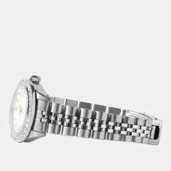 Rolex Customised Scarlet Red 1.3CT Diamond Stainless Steel Datejust  Automatic Women's Wristwatch 26mm