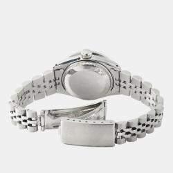 Rolex Customised  MOP Diamond Stainless Steel Datejust  Automatic Women's Wristwatch 26mm