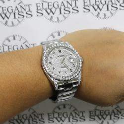 Rolex Customised  5.57CT Diamond Stainless Steel Datejust II 116300 Automatic Men's Wristwatch 41mm