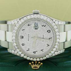 Rolex Customised  5.57CT Diamond Stainless Steel Datejust II 116300 Automatic Men's Wristwatch 41mm