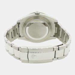 Rolex Customised Blue 5.1CT Diamond Stainless Steel Datejust II 116300 Automatic Men's Wristwatch 41mm