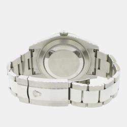 Rolex Customised White MOP 4.8CT Diamond Stainless Steel Datejust II 116300 Automatic Men's Wristwatch 41mm