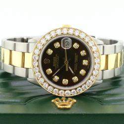 Rolex Customised  2.25CT Diamond 18K Yellow Gold Datejust  Automatic Women's Wristwatch 31mm