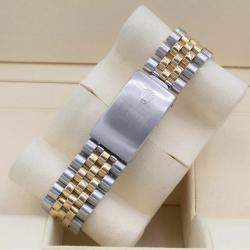 Rolex Customised Silver 1.15CT Diamond 18K Yellow Gold Datejust  Automatic Men's Wristwatch 36mm