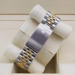 Rolex Customised Silver 5CT Diamond 18K Yellow Gold Stainless Steel Datejust  Automatic Men's Wristwatch 36mm