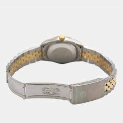 Rolex Champagne Diamond 18K Yellow Gold Datejust 68273 Automatic Women's Wristwatch 31mm
