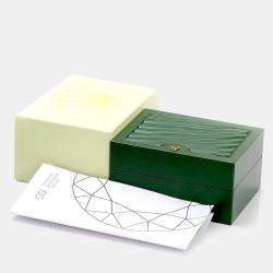 Pre Owned Rolex Customised Black MOP Diamond Stainless Steel Datejust 69173 Automatic Women's Wristwatch 26mm