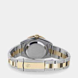 Rolex Customised Pink 0.20CT Diamond Stainless Steel Datejust 178273 Automatic Women's Wristwatch 31mm
