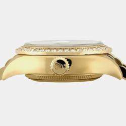 Rolex Customised White MOP Diamond Stainless Steel Date 68278 Automatic Women's Wristwatch  31mm