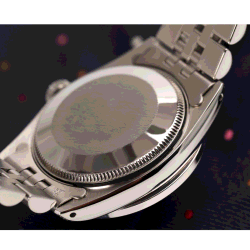 Rolex Customised Blue Diamond Stainless Steel Datejust 68274 Automatic Women's Wristwatch 31mm