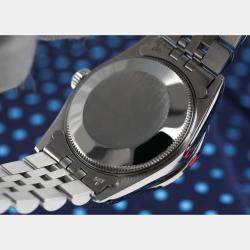 Rolex Customised Black Stainless Steel Datejust 68274 Automatic Women's Wristwatch 31mm