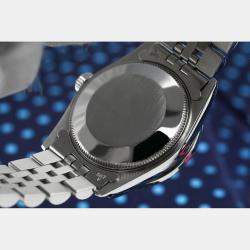 Rolex Customised Blue Diamond Stainless Steel Datejust 68274 Automatic Women's Wristwatch 31mm