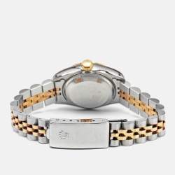 Rolex Champagne Jubilee Diamond 18K Yellow Gold Stainless Steel Datejust 69173 Women's Wristwatch 26 mm