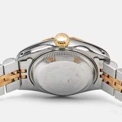 Rolex Champagne Jubilee Diamond 18K Yellow Gold Stainless Steel Datejust 69173 Women's Wristwatch 26 mm