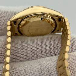 Rolex Champagne 18k Yellow Gold President Datejust 69178 Automatic Women's Wristwatch 26 mm