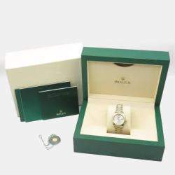 Rolex Silver Diamond Two-Tone 18K Yellow Gold Stainless Steel 28 mm Women's Datejust Automatic Fluted Bezel Jubilee Bracelet Wristwatch