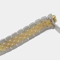Rolex Silver Diamond Two-Tone 18K Yellow Gold Stainless Steel 28 mm Women's Datejust Automatic Fluted Bezel Jubilee Bracelet Wristwatch