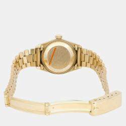 Rolex White 18k Yellow Gold Diamond Datejust 6927 Automatic Women's Wristwatch 26 mm