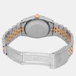 Rolex Red 18k Yellow Gold Stainless Steel Datejust 68273 Automatic Women's Wristwatch 31 mm