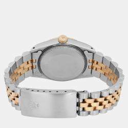 Rolex Red 18k Yellow Gold Stainless Steel Datejust 68273 Automatic Women's Wristwatch 31 mm