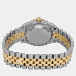 Rolex Grey Diamond 18k Yellow Gold Stainless Steel Datejust 278273 Automatic Women's Wristwatch 31 mm