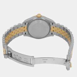 Rolex Grey Diamond 18k Yellow Gold Stainless Steel Datejust 278273 Automatic Women's Wristwatch 31 mm