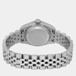 Rolex Pink 18k White Gold Stainless Steel Datejust 179174 Automatic Women's Wristwatch 26 mm