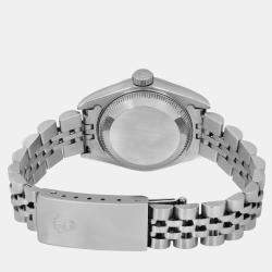 Rolex MOP 18K White Gold Stainless Steel Datejust 79174 Automatic Women's Wristwatch 26 mm