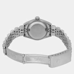 Rolex MOP 18K White Gold Stainless Steel Datejust 79174 Automatic Women's Wristwatch 26 mm