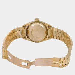 Rolex Black 18k Yellow Gold Diamond Datejust 69178 Automatic Women's Wristwatch 26 mm