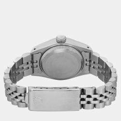 Rolex Silver Stainless Steel Datejust 69174 Automatic Women's Wristwatch 26 mm