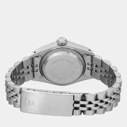 Rolex Customised Pink MOP Diamond Stainless Steel Datejust 69174 Automatic Women's Wristwatch 26 mm