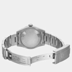 Rolex White Stainless Steel Oyster Perpetual 177200 Automatic Women's Wristwatch 31 mm