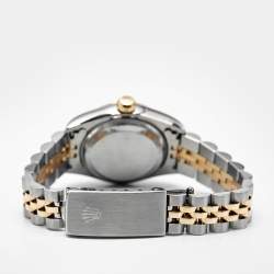 Pre Owned ساعة يد نسائية رولكس ديتجاست 26 مم ستانلس ستيل ذهب أصفر عيار 18 ألماس شمبانيا