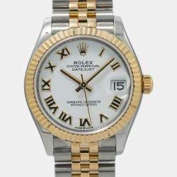 Rolex Datejust 278273 White Dial 18K Yellow Gold Stainless Steel  Automatic Women's Wristwatch 31 mm