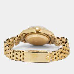 Rolex Datejust 6917 Automatic White 18K Yellow Gold Women's Wristwatch 26mm