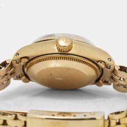 Rolex Datejust 6917 Automatic White 18K Yellow Gold Women's Wristwatch 26mm