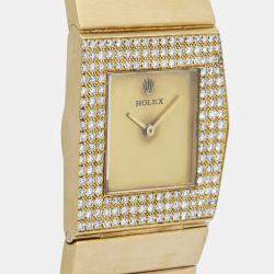 Rolex Cellini King Midas 4609 3065 Manual Winding Gold 18K Yellow Gold Women's Wristwatch 27mm