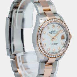 Rolex Datejust 279381RBR Automatic White 18K Rose Gold MOP Women's Wristwatch 28mm