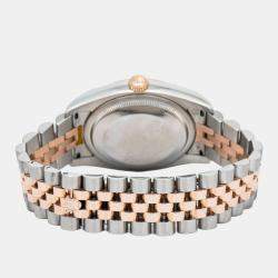Rolex Datejust 116231 Automatic White 18k Rose Gold Stainless Steel Women's Wristwatch 36 mm