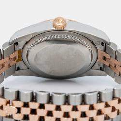 Rolex Datejust 116231 Automatic White 18k Rose Gold Stainless Steel Women's Wristwatch 36 mm