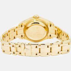 Rolex Pearlmaster Datejust 69298 Automatic 18K Yellow Gold Women's Wristwatch 29 mm