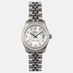 Rolex Datejust 178384 Automatic Silver Stainless Steel Diamond Women's Wristwatch 31 mm