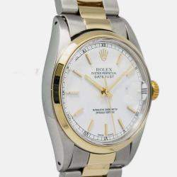 Rolex Datejust 16003 Automatic White 18k Yellow Gold Stainless Steel Women's Wristwatch 36 mm