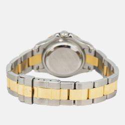 Rolex Silver Yacht-Master 169623 Automatic 18k Yellow Gold Stainless Steel Women's Wristwatch 29 mm